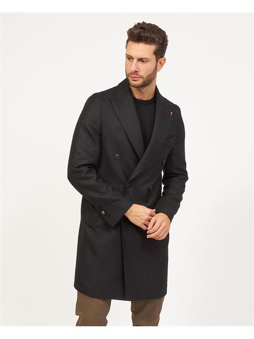 Cappotto lungo doppiopetto Mulish in misto lana MULISH | CPS7007/Q-FARENIGHTNERO