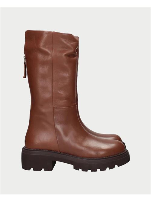 Albano high boots with zip on the back ALBANO | 2704CUOIO