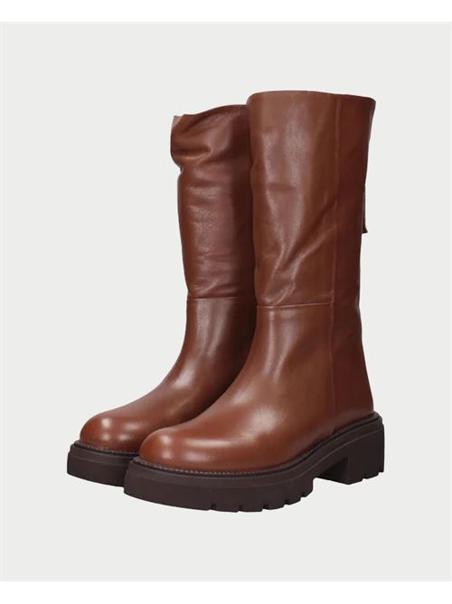 Albano high boots with zip on the back ALBANO | 2704CUOIO