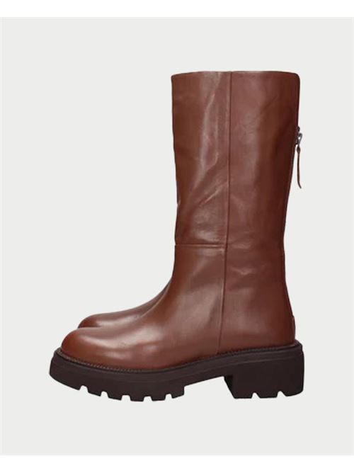 Albano high boots with zip on the back ALBANO | 2704CUOIO