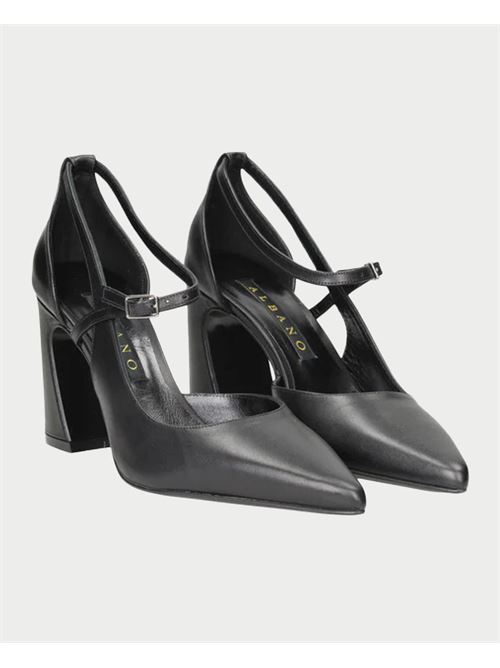 Escarpins Albano en veau noir avec bride ALBANO | 2815NERO