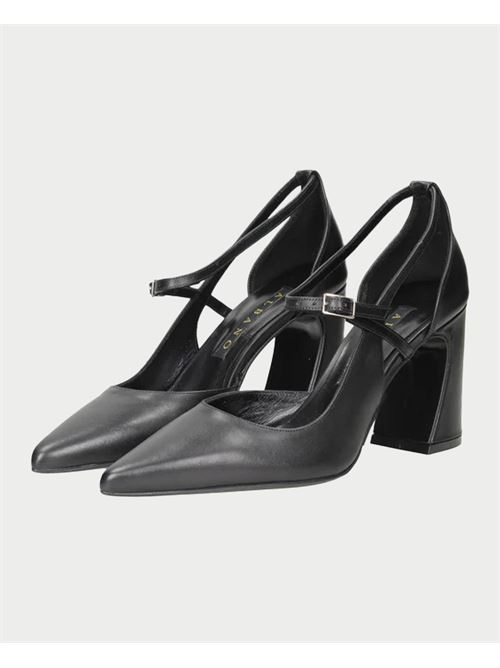 Escarpins Albano en veau noir avec bride ALBANO | 2815NERO