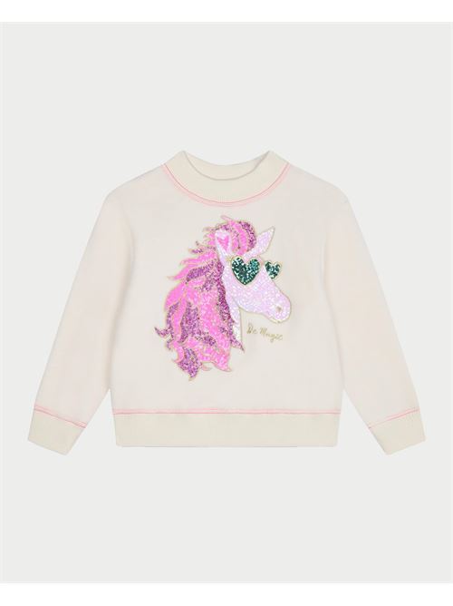 Sweat Billieblush en tissu bross? avec licorne BILLIEBLUSH | U2047121K