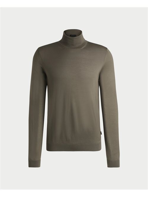 Boss Men's High Neck Wool Sweater