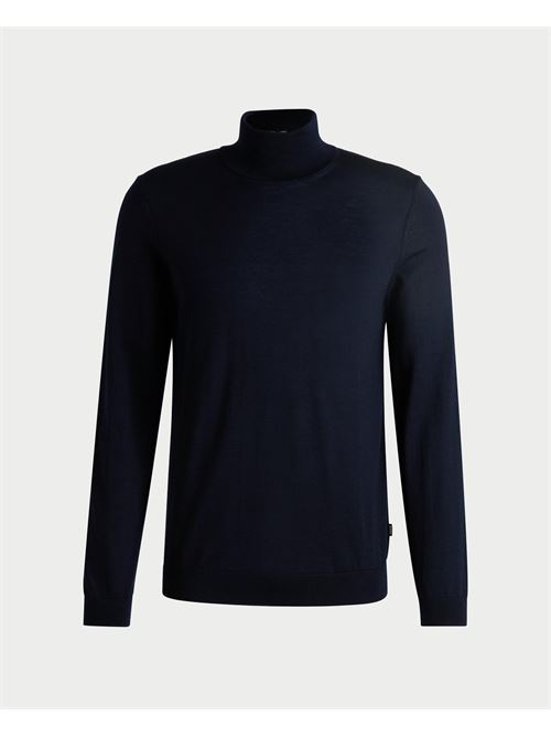 Boss Men's High Neck Wool Sweater