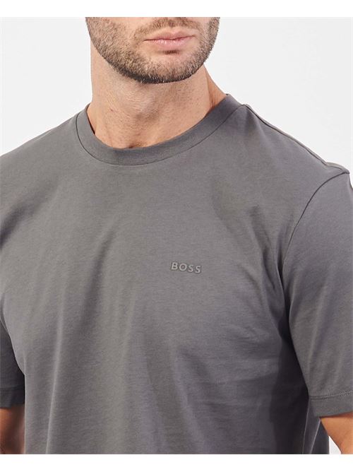 T-shirt uomo Boss in cotone con logo sul petto BOSS | 50468347032