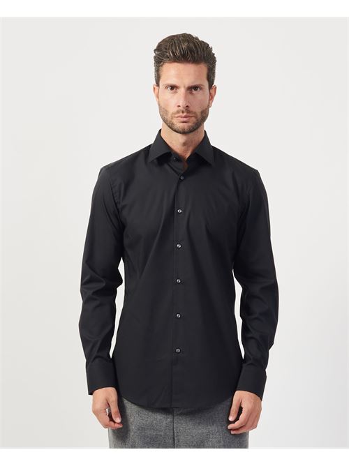 Camicia uomo Boss slim fit in popeline di cotone BOSS | 50469345001