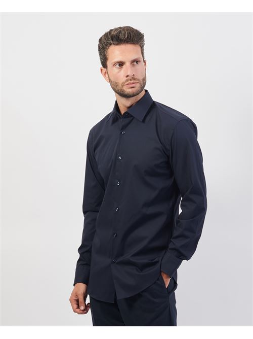 Camicia uomo Boss slim fit in popeline di cotone BOSS | 50469345404