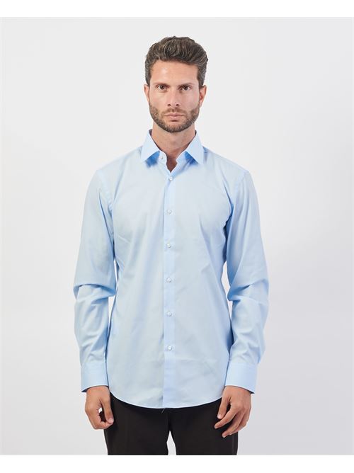 Camicia uomo Boss slim fit in popeline di cotone BOSS | 50469345452