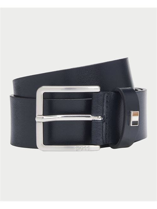 Ceinture Boss en cuir avec d?tails en m?tal BOSS | 50486839410