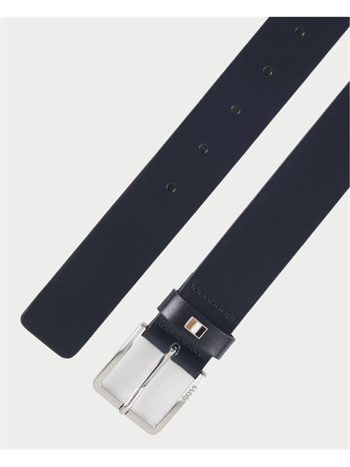 Ceinture Boss en cuir avec d?tails en m?tal BOSS | 50486839410