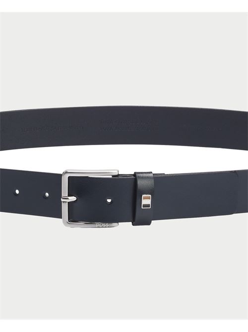 Ceinture Boss en cuir avec d?tails en m?tal BOSS | 50486839410