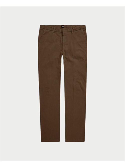 Boss men's slim fit cotton chino trousers