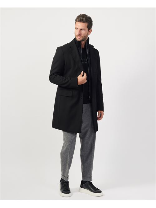 Boss Water Repellent Wool Blend Coat