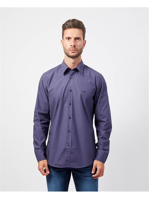 Camicia uomo Boss regular fit in popeline di cotone BOSS | 50518304418