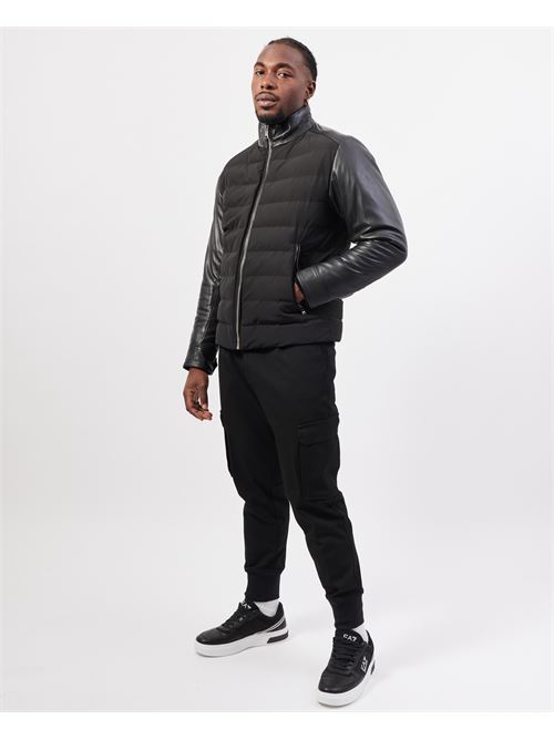 Blouson hybride en cuir matelass? homme Boss BOSS | 50518724001