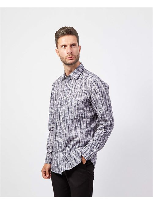 Camicia uomo Boss in fantasia con taschino BOSS | 50519779100