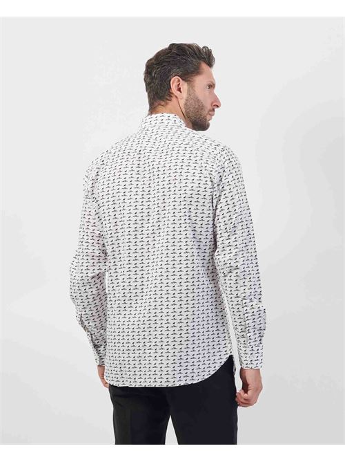 Camicia uomo Boss in cotone con microstampa BOSS | 50519779101