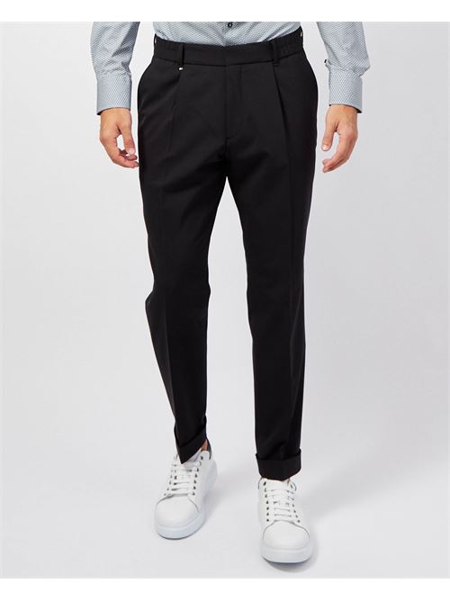 Boss men's trousers with pleats and elastic BOSS | 50521632001