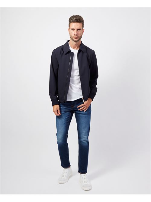 Veste imperméable bleue Boss avec col BOSS | 50521746404