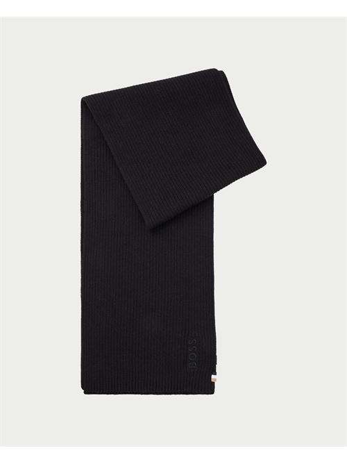 Sciarpa in misto cotone Boss con logo BOSS | 50522441001