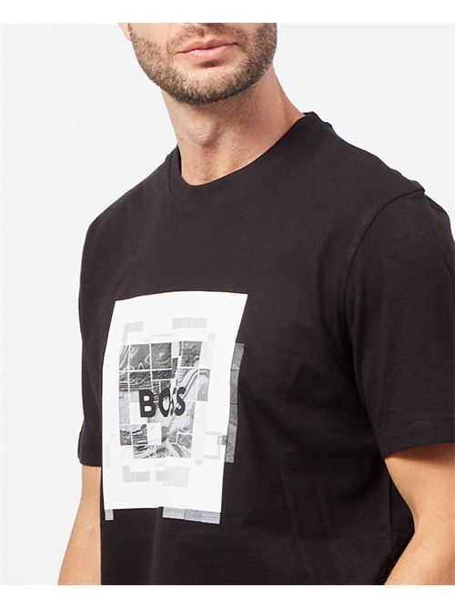 Boss T-shirt in cotton jersey with graphics BOSS | 50522638001