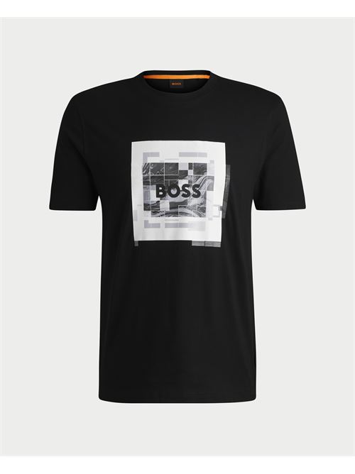 Boss T-shirt in cotton jersey with graphics BOSS | 50522638001