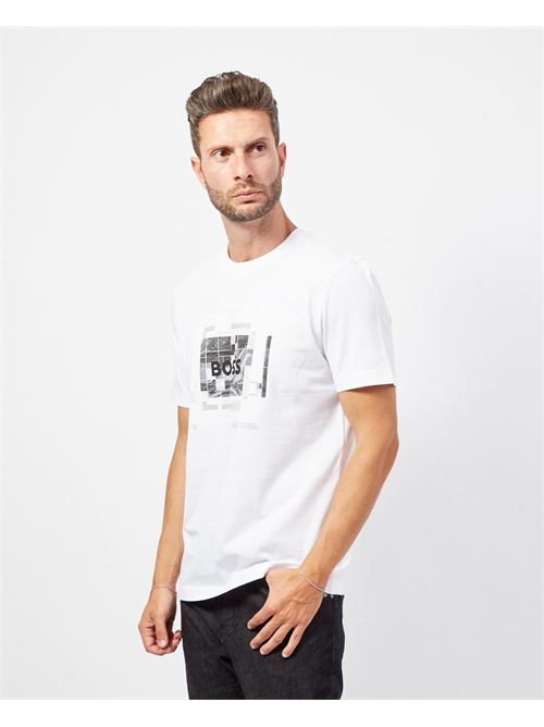 Boss T-shirt in cotton jersey with graphics BOSS | 50522638100