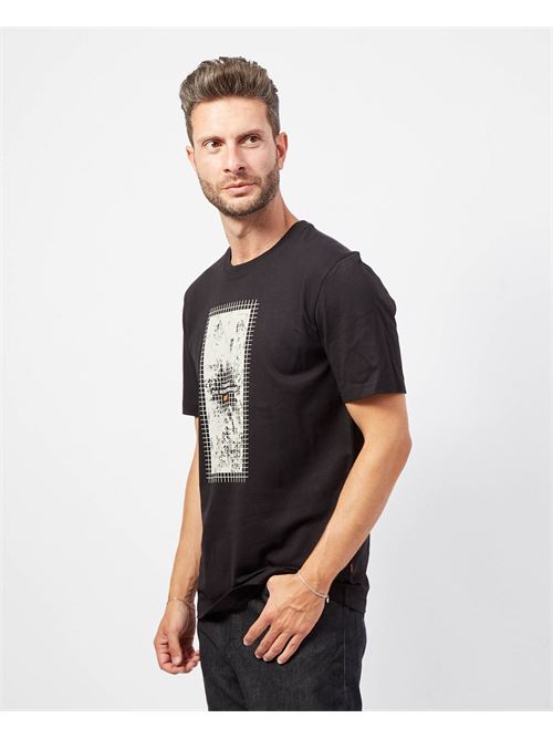 Boss Men's Cotton T-Shirt with New Season Print BOSS | 50522640002