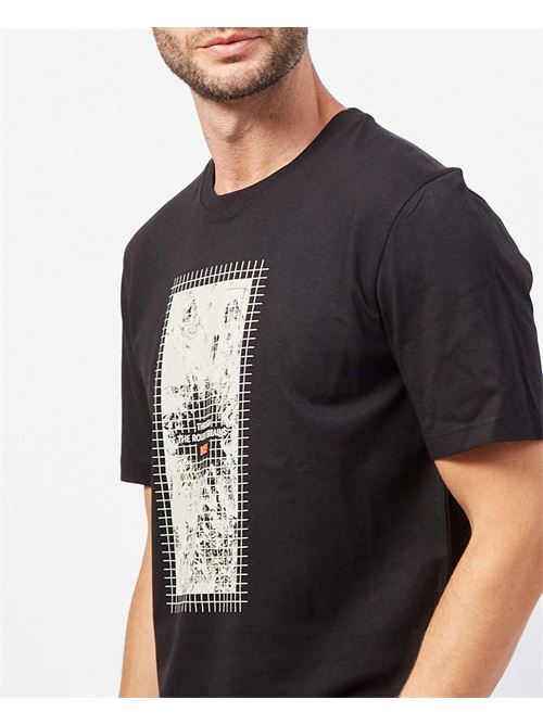 Boss Men's Cotton T-Shirt with New Season Print BOSS | 50522640002