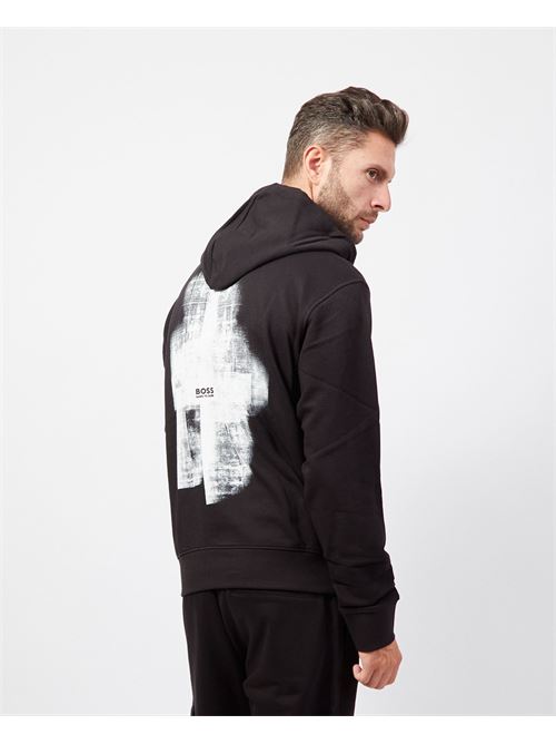 Sweat-shirt homme en coton Boss avec capuche et logo BOSS | 50522641001