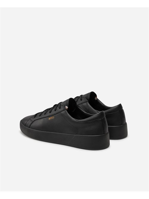 Boss men's leather sneakers with side logo BOSS | 50522865005