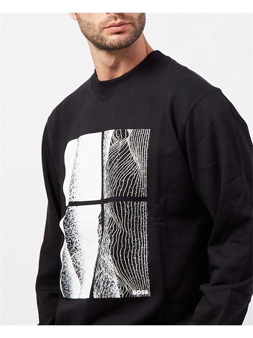 Sweat-shirt à col rond Boss pour hommes en coton BOSS | 50523075001