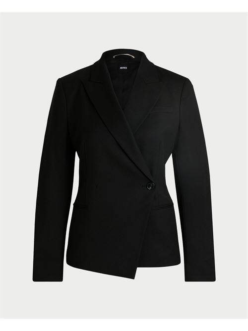 Veste femme Boss slim fit en sergé de laine mélangée BOSS | 50524019001