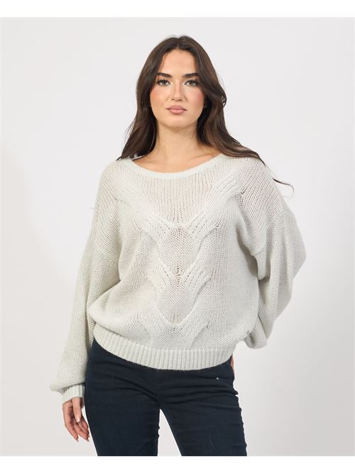 Boss women's crew neck sweater with embroidery BOSS | 50525191118