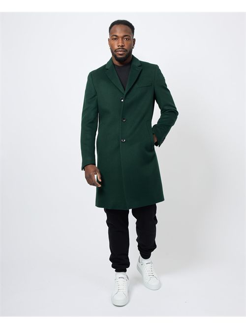 Cappotto uomo Boss in lana vergine e cashmere