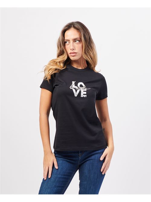 Boss Women's T-Shirt with Love Print BOSS | 50525869001