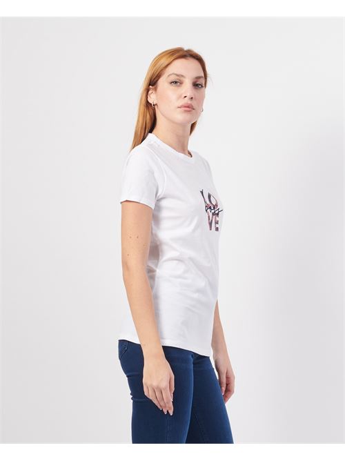 T-shirt femme Boss avec imprimé Love BOSS | 50525869100