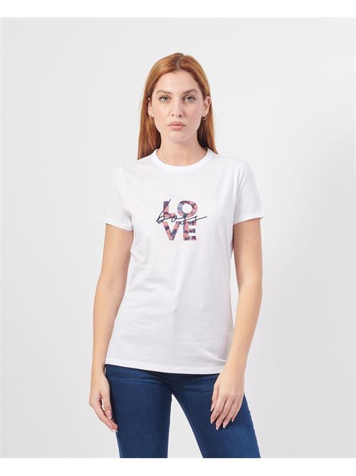 T-shirt femme Boss avec imprimé Love BOSS | 50525869100