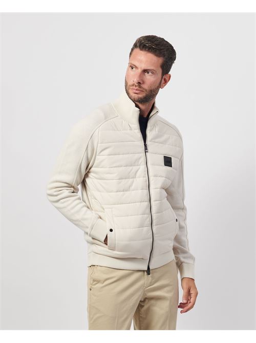 Giubbotto uomo Boss fullzip in misto lana vergine