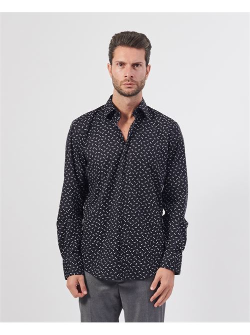 Camicia uomo in cotone elasticizzato Boss