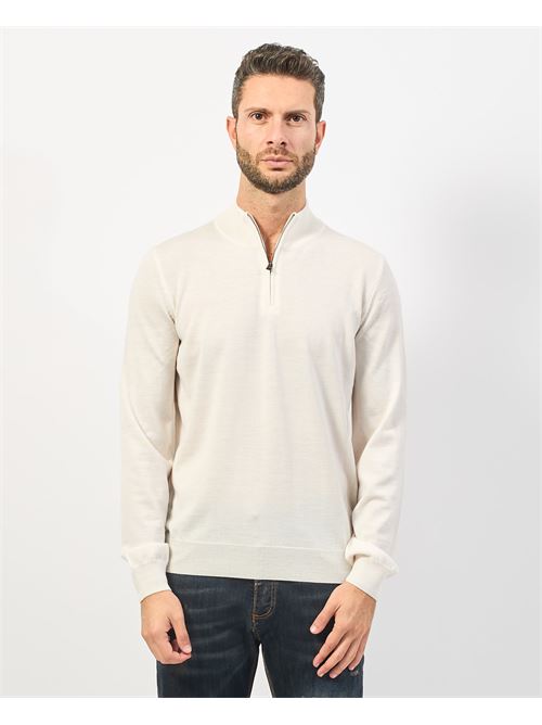 Pull homme Boss avec col en V et zip BOSS | 50528300131