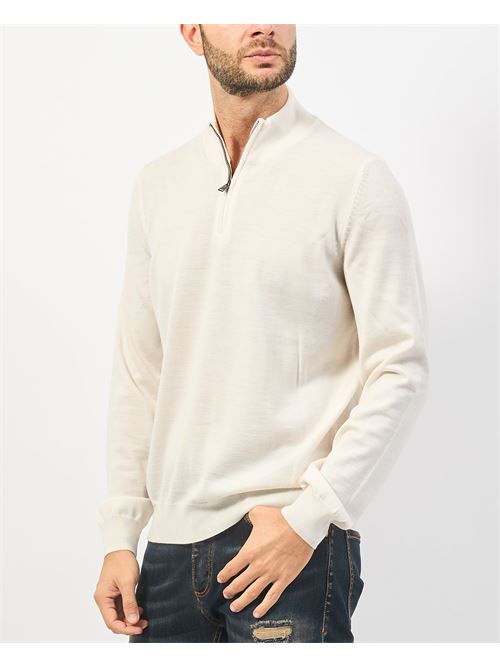 Pull homme Boss avec col en V et zip BOSS | 50528300131