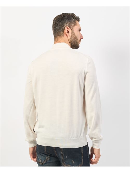 Pull homme Boss avec col en V et zip BOSS | 50528300131