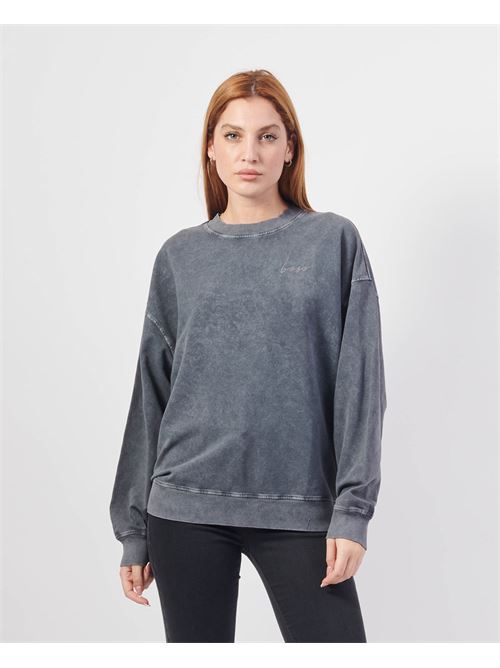 Women's crewneck sweatshirt by Boss in stretch cotton BOSS | 50528539001