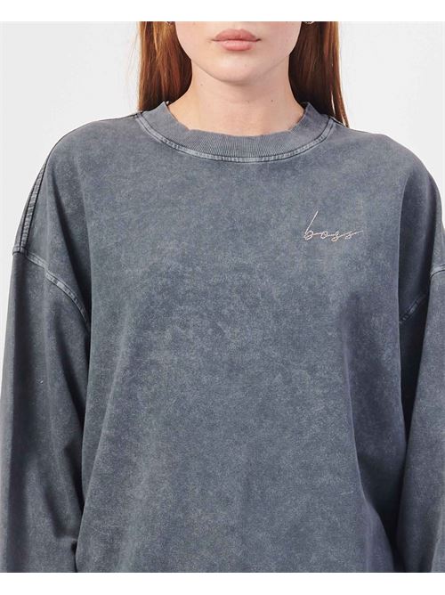 Sweat-shirt à col rond femme Boss en coton stretch BOSS | 50528539001