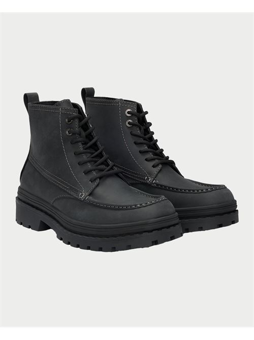 Bottines Boss pour hommes en cuir cir? BOSS | 50529219001