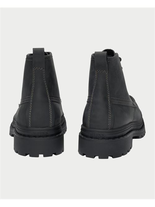 Bottines Boss pour hommes en cuir ciré BOSS | 50529219001