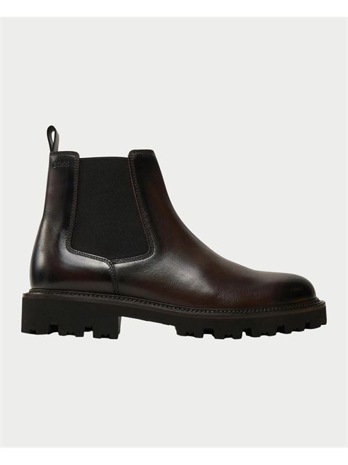 Bottines Boss pour hommes en cuir avec ?lastique BOSS | 50529227210