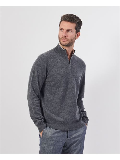 Maglione uomo Boss con chiusura lampo corta